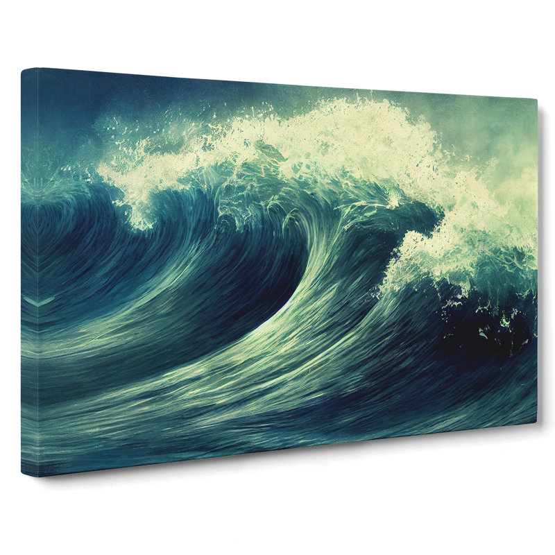 A Dreamy Ocean Wave - Wrapped Canvas, 40cm H x 60cm W x 3cm D