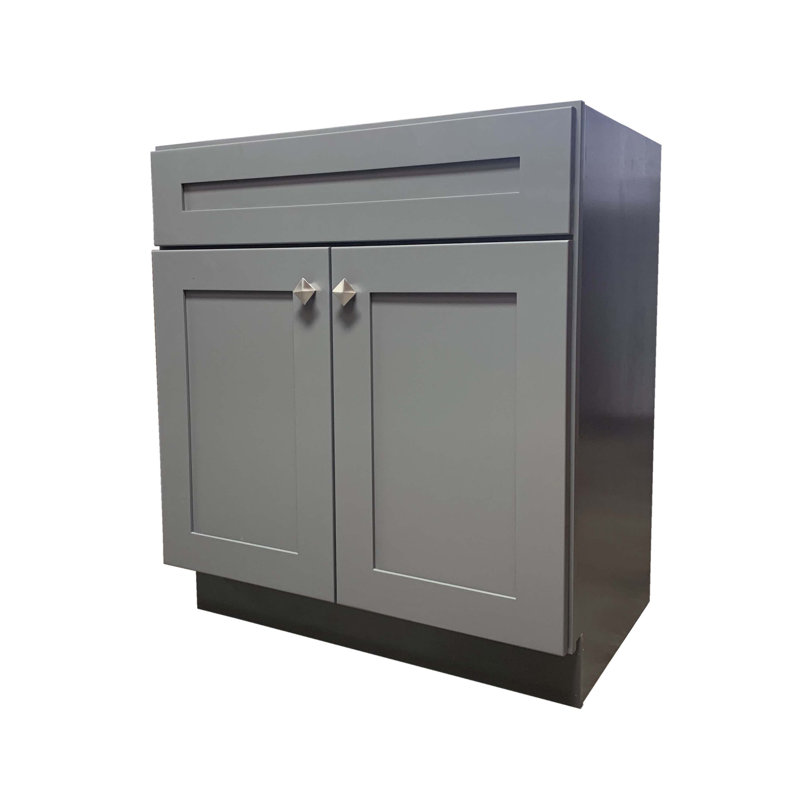 Base de meuble-lavabo simple 30 po seulement en gris