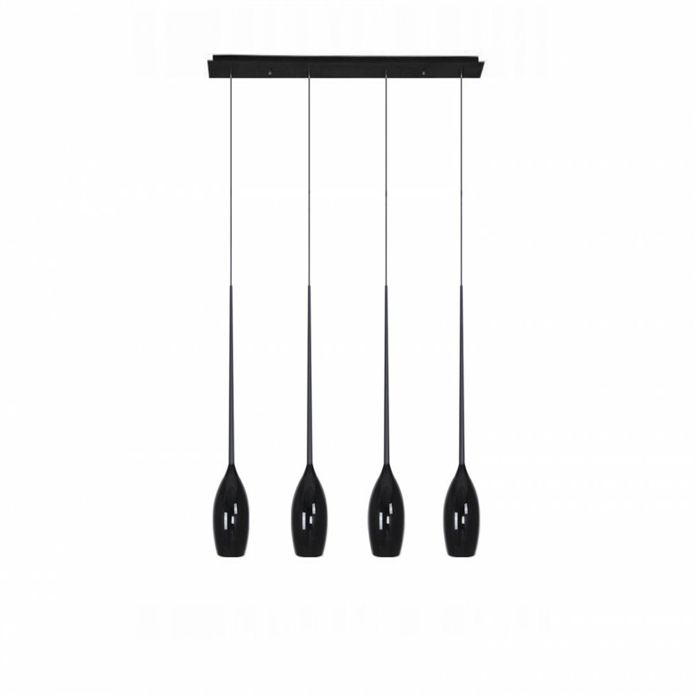 Izza 4 - Light Chrome Kitchen Island Pendant