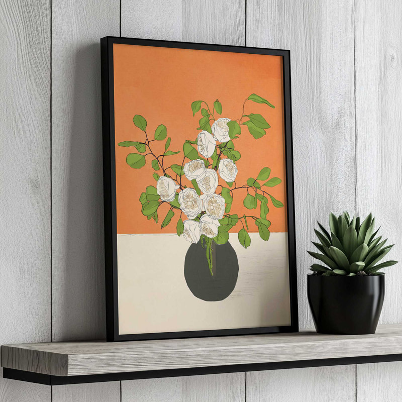 «Beautiful Bouquet 05» par Garima Dhawan, reproduction d'art sur toile, H 48 po x l 36 po, Blanc