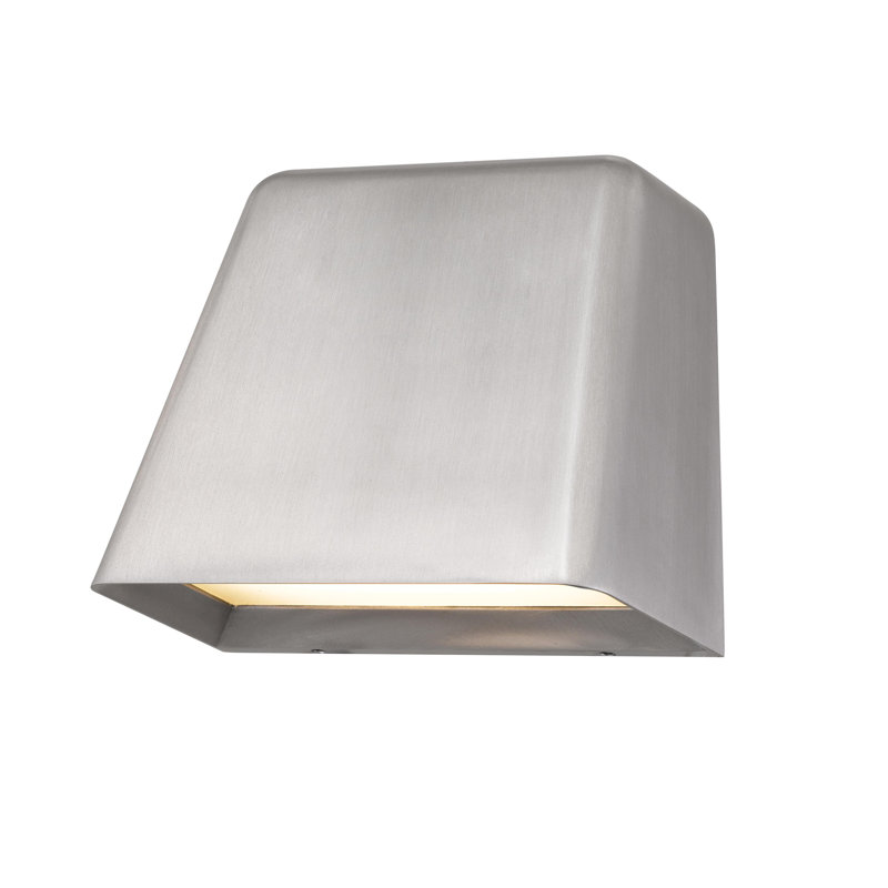 Contemporary Design Brushed Aluminum LED Wall Sconce, Brushed Chrome