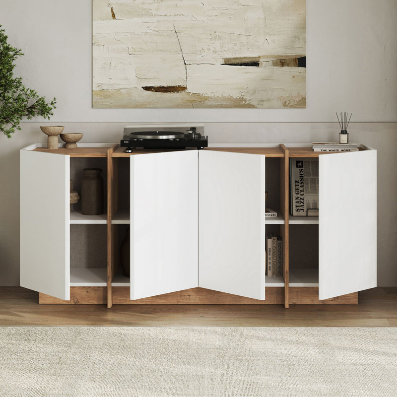 Console, Blanc / pin Atlantique