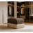 Leopard Print Chenille Ottoman With Soft Texture And Elegant Design For Modern Living Spaces-23499705