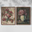 «Vintage Floral», ensemble de 2 estampes numériques encadrées-716311776-716311779