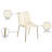 Izaic 18.5'' H Tufted Vegan Leather Upholstered Side Chair-74940657
