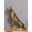 Figurine luxueuse et luxueuse en résine léopard