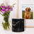 Black Zebra Marble Keepsake Urn with Lid