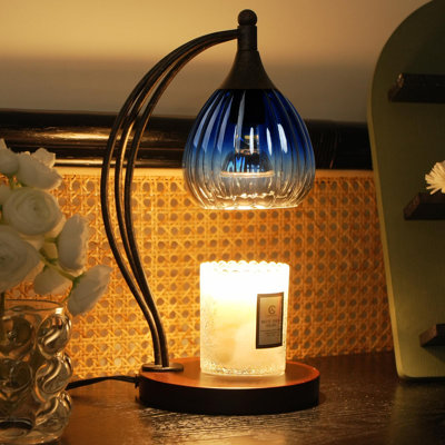 Candle Warmer Lamp With Timer And Dimmer,Electric Melter For Scented Jar Candles,(Sapphire Gradient)