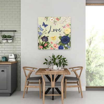 Indigo Garden V Flower Art