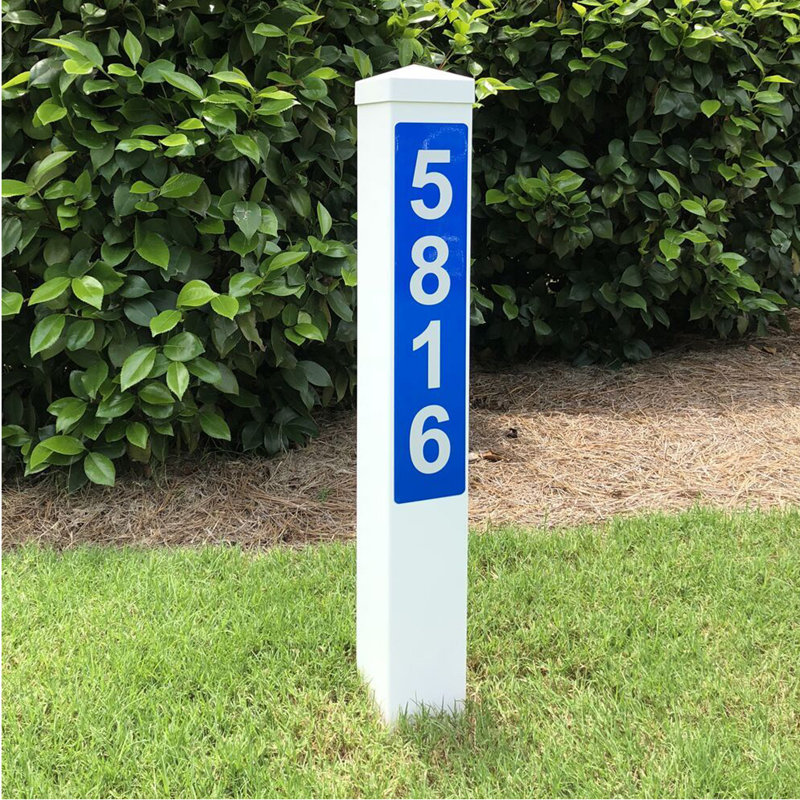 Poste d'adresse sur 1 ligne Hampshire, Bleu / Blanc, Oui