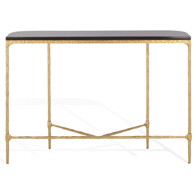 Janowsky Metal Console Table, Black
