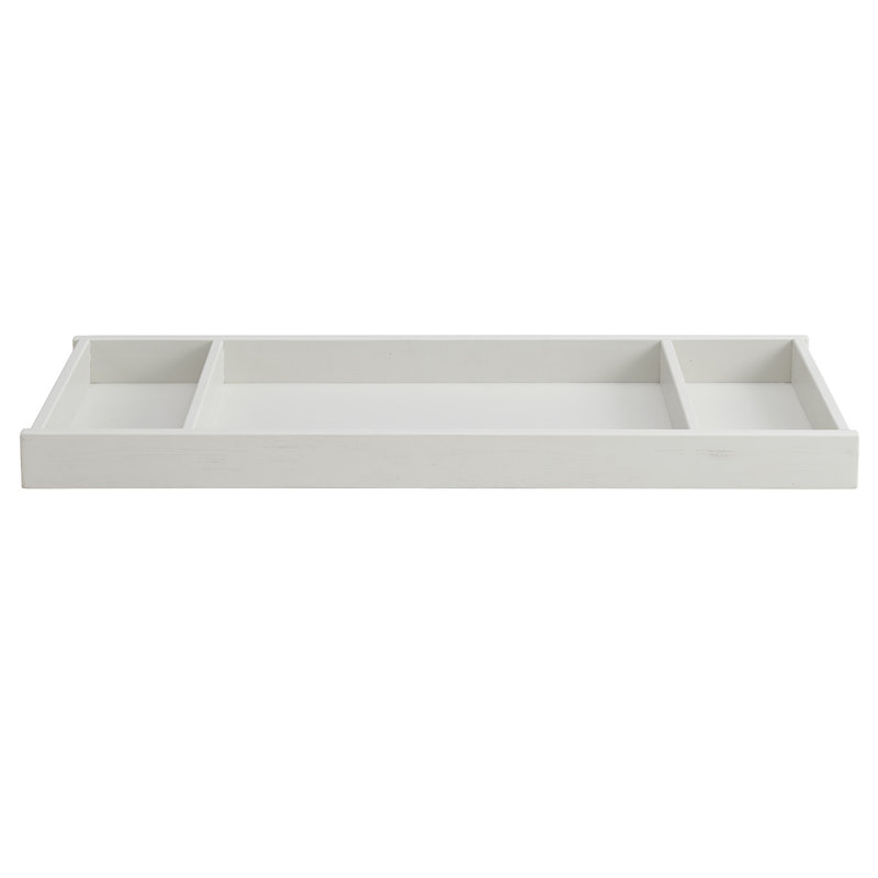 Ellison Rustic White Wood Baby Changing Topper