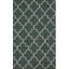 Hand Tufted Wool Area Rug in Green