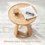 Table de bout ronde à 2 niveaux Minimalist