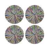 Glass Beads Round Beaded Placemats