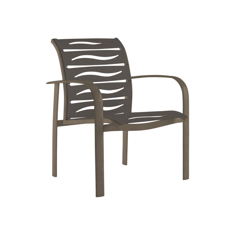 Laguna Beach Outdoor Dining Armchair, Mocha, Graphite