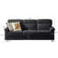 Canapé 3 places 82 pouces en tissu molletonné compressé moderne, pour le salon, la chambre à coucher, le bureau et les espaces de divertissement, noir-1070309375