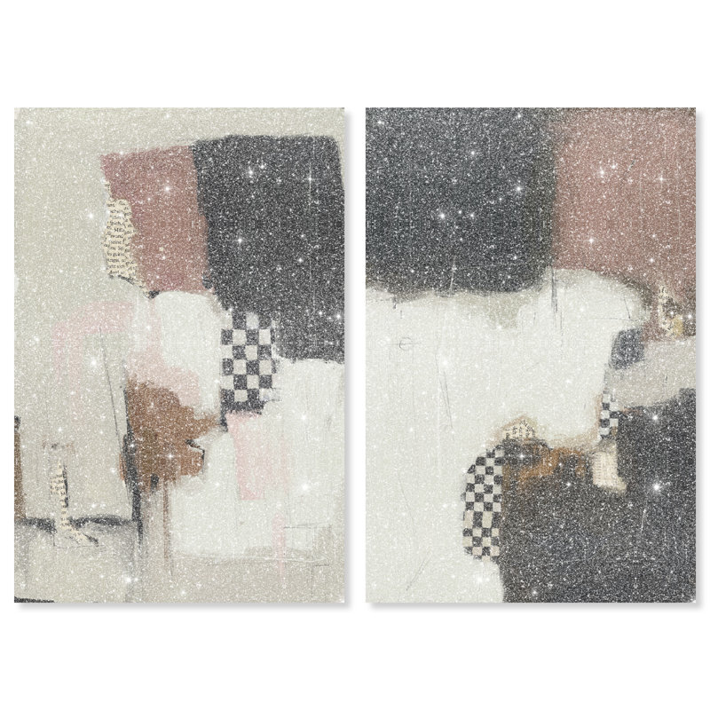 Longing Set Abstract Canvas Print by Oliver Gal, Black Frame, 10 x 15, 16"H x 24"W, Gallery Wrapped