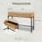 Armands Rustic Console Table with 2 Drawers Entryway Hallway Farmhouse Country Style-1587630693