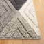 Tapis en laine / coton tissé à la main Rohan en gris / noir-19035021