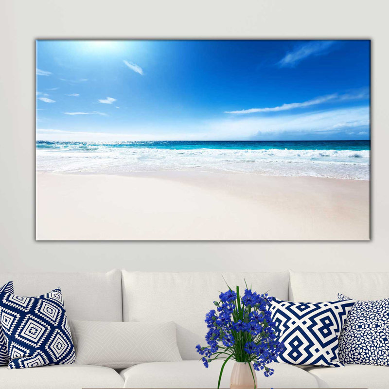 « tropiques iii », reproduction de photo sur toile tendue, H 18 po x l 30 po x P 1 po