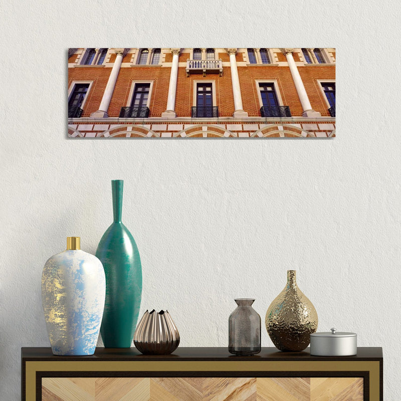 Low Angle View Of An Educational Building, Rice University, Houston, Texas, USA - Wrapped Canvas Panoramic Print