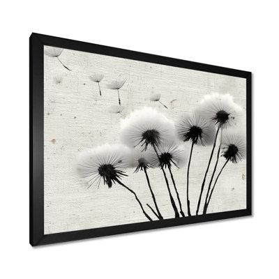 Reproduction d'art sur toile, pissenlit rétro