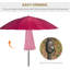 Aarun 279cm Tilt Beach Parasol-55967166