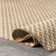 Malaya Herringbone Power Loom Brown/Tan Indoor/Outdoor Rug