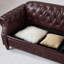 Salon Canapé Chesterfield classique capitonné en similicuir avec rangement-42809372