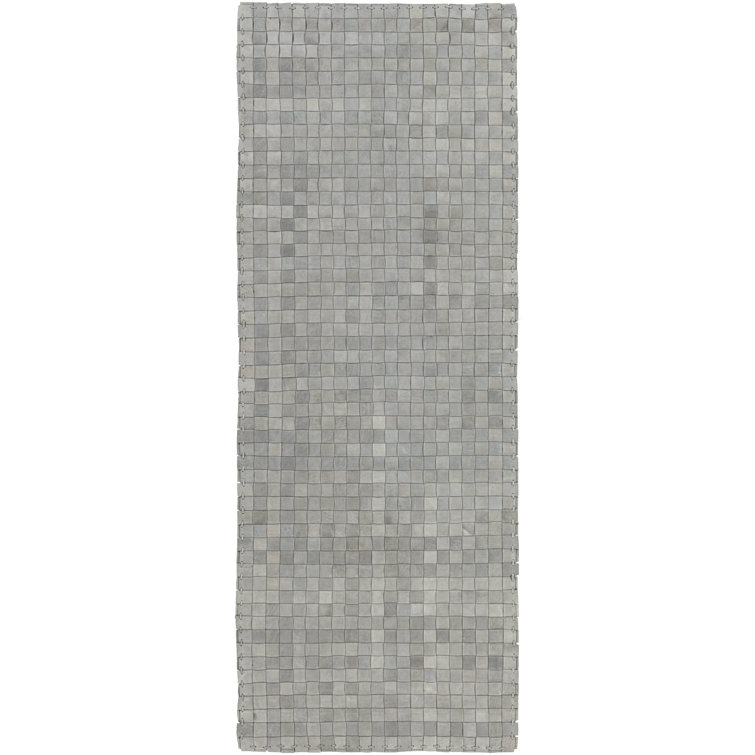 Taraji Leather Geometric Indoor Rug