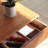 Solid wood coffee table with retro design