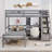 Ffyon Twin Over Twin L Shape Bunk Bed with Built-In Desk-1422619446