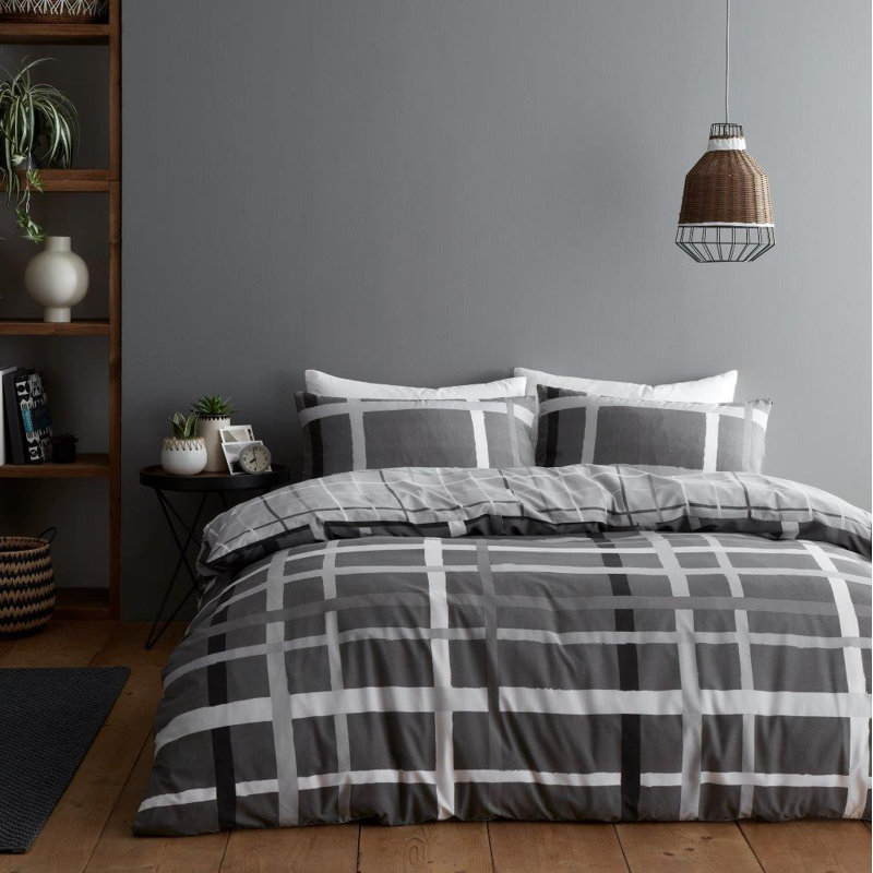 Duvet Set Happy Daze Stripe Grey, King