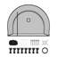 Cage de baseball, 12 po x 10,2 po x 7,6 pi, cage portative autoportante, cages avec polyester sans nœuds à 4 plis et ouverture de machine à lancer, filet de cage pour l'extérieur