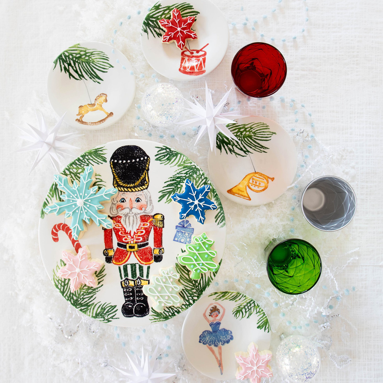 Nutcrackers Assorted Canape Plates