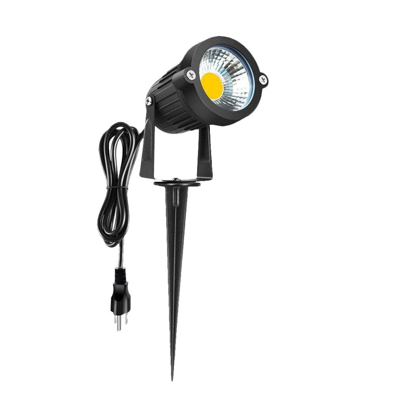 Black Plug-In Integrated LED Metal Spot Light