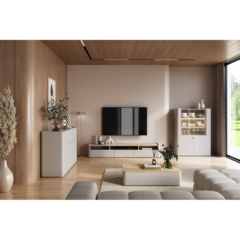 Blackett Coffee Table with Storage, Cream
