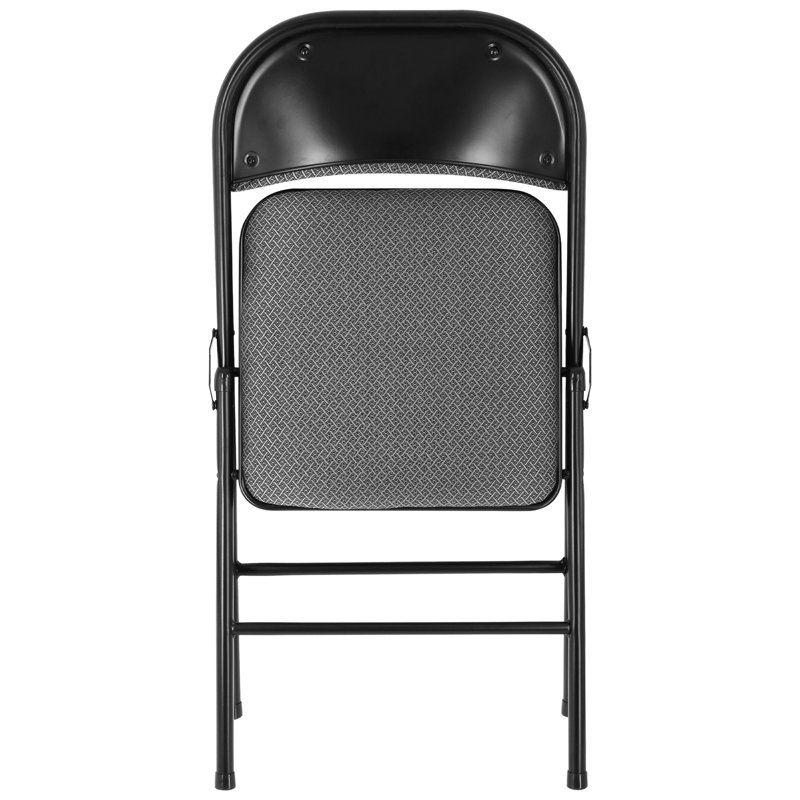 Ensemble de chaises pliantes rembourrées Lenola, Gris