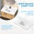 36" Modern White Quartz Stone Rectangular Bathroom Vanity Top With Sink