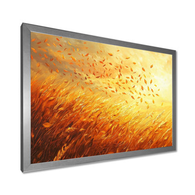 Irmfried Windy Leaves In The Country Field II - Leaves, art mural
