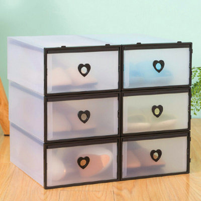 10 Pair Stackable Shoe Storage Box