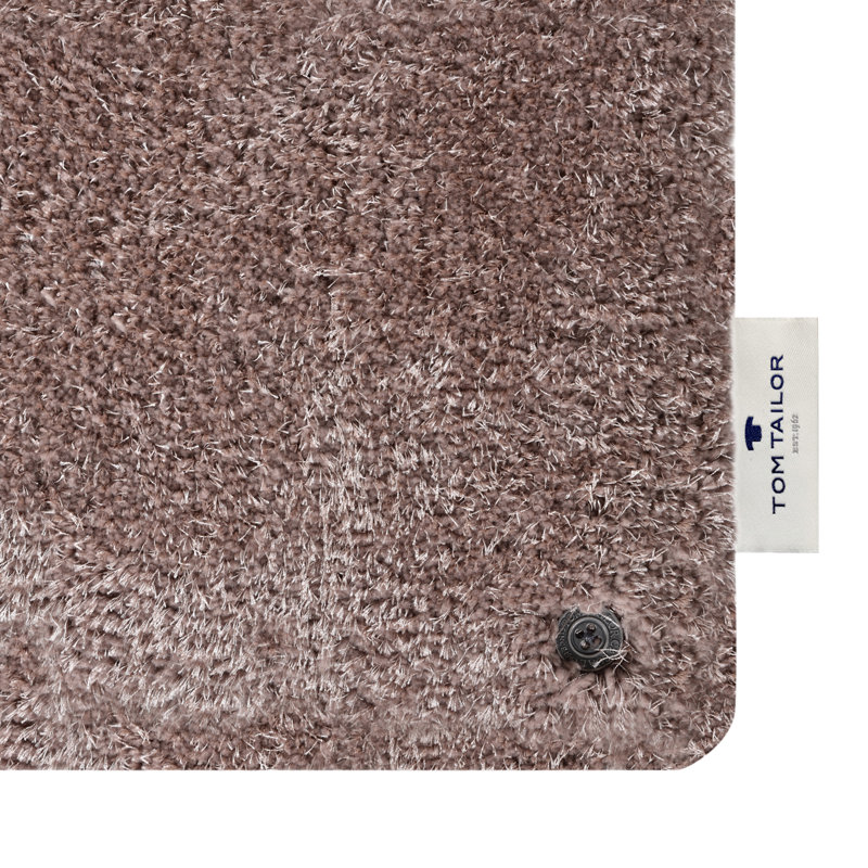Soft Solid Colour Hand Woven Hand Tufted Brown Area Rug, Rectangular 190 x 290cm