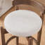Ensemble de 2 tabourets de comptoir pivotants, tabourets de bar modernes avec dossier Mid-Century-131533237
