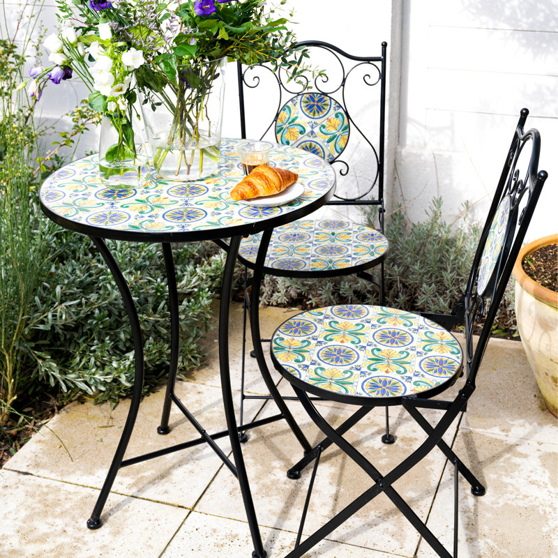 Andrejka 2 - Person Patio Dining Set with Round Table
