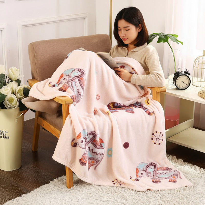 Boho Elephant Stylish Decorative Throw Blanket