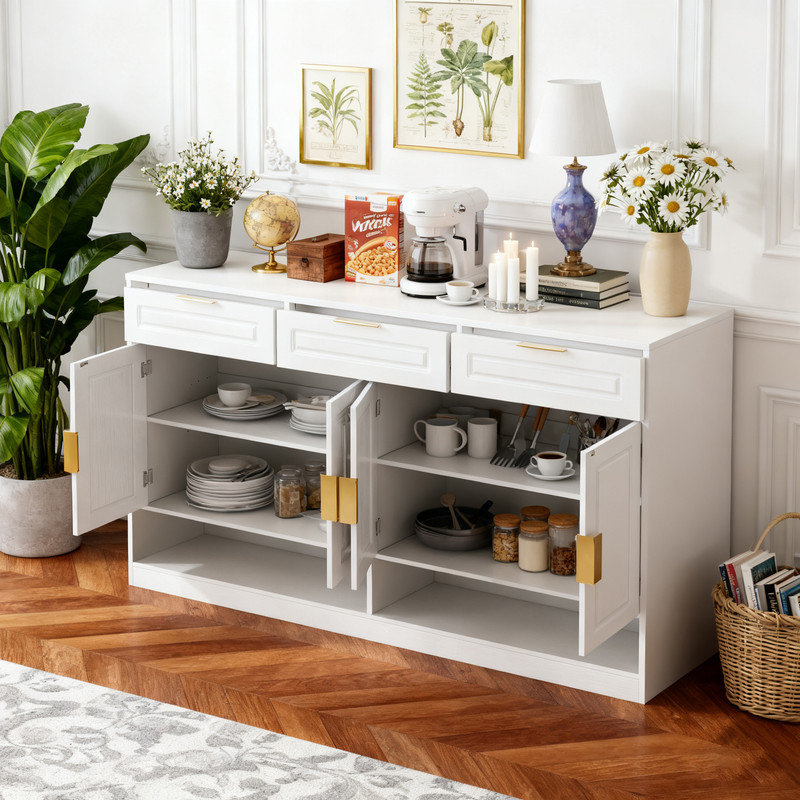 Buffet Farmhouse, White