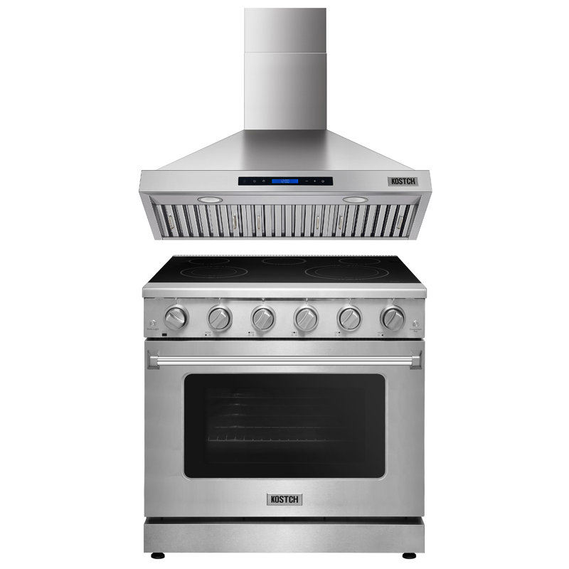 KOSTCH 29.76 " Electric Drop-In with Smoothtop Cooktop, 30", Stainless Steel