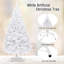 Arbre de Noël artificiel blanc en PVC avec base en métal-221789109