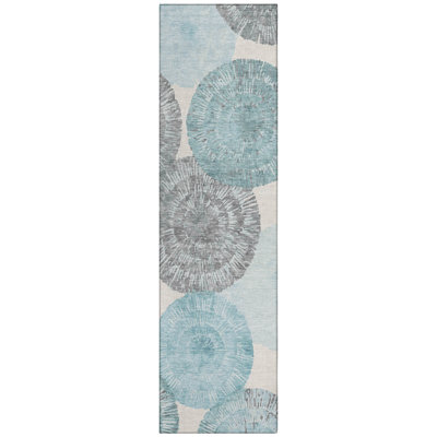 Machine Washable Indoor/Outdoor Adalaide ACN2351 Abstract Rug
